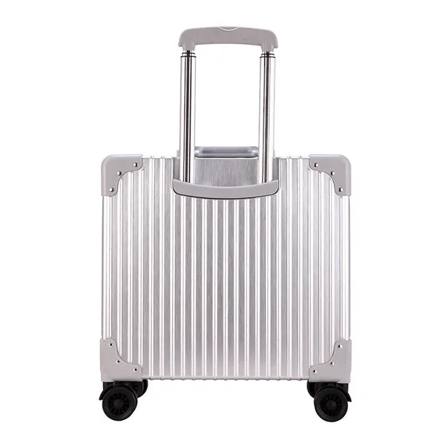 18 Inch Rolling Luggage Spinner Wheels Suitcases Trolley Men Abs Pc Travel Bag Trunk Student