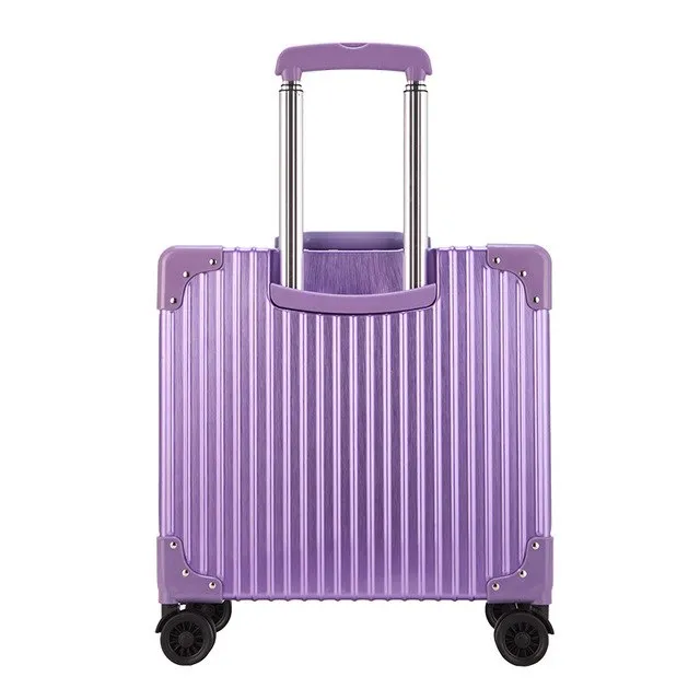 18 Inch Rolling Luggage Spinner Wheels Suitcases Trolley Men Abs Pc Travel Bag Trunk Student