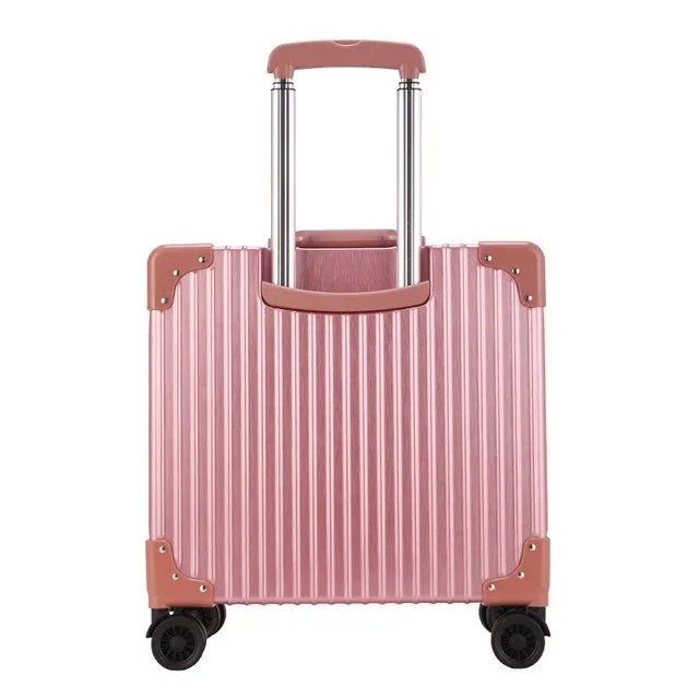 18 Inch Rolling Luggage Spinner Wheels Suitcases Trolley Men Abs Pc Travel Bag Trunk Student