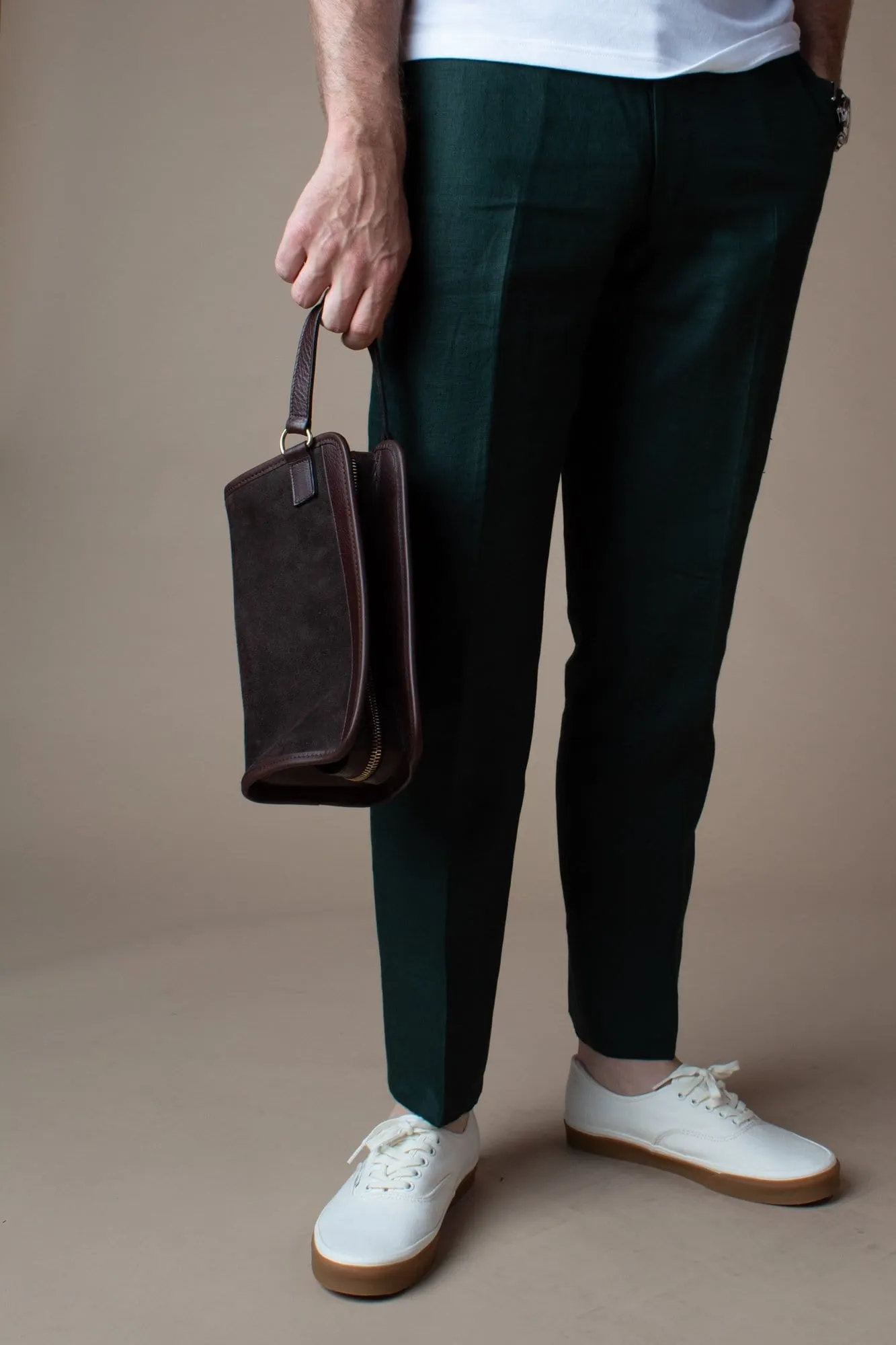 AOS x Frank Clegg Suede Travel Kit