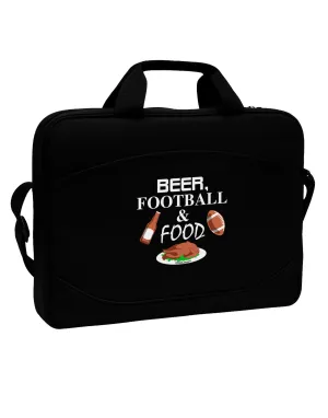 Beer Football Food 15&#x22; Dark Laptop / Tablet Case Bag