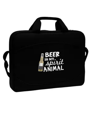 Beer Is My Spirit Animal 15&#x22; Dark Laptop / Tablet Case Bag