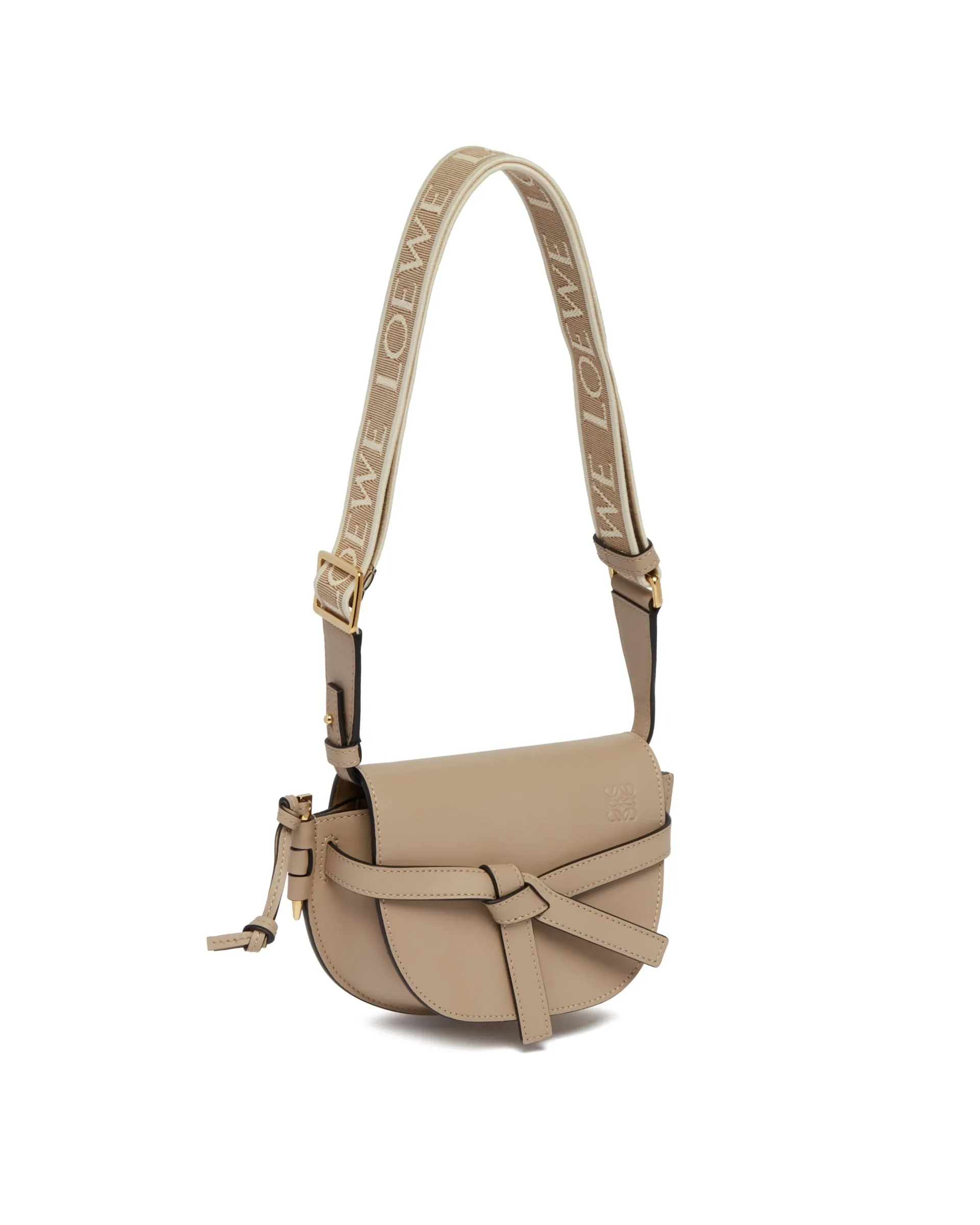 Beige Mini Gate Dual Bag