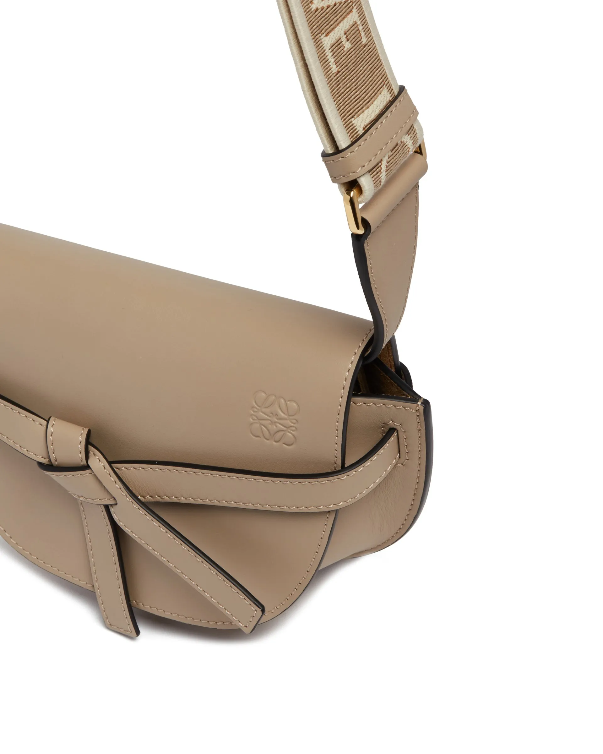 Beige Mini Gate Dual Bag