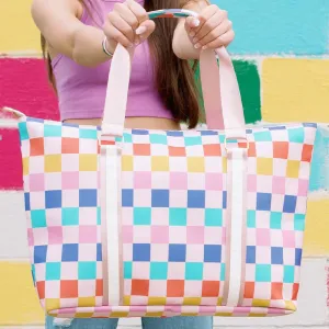 Checkered Weekender Bag