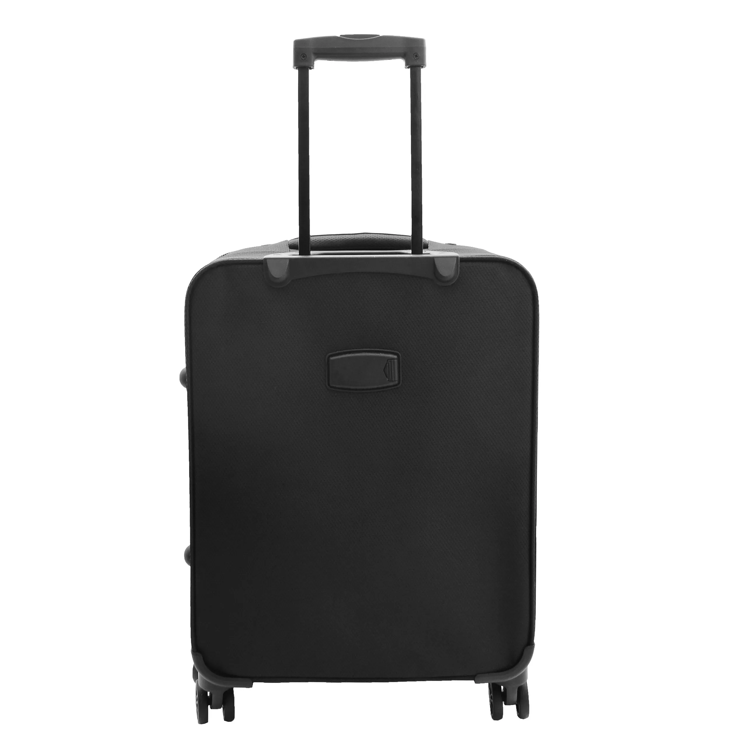 DR524 Expandable Lightweight Soft Luggage Suitcases With Four Wheels Black