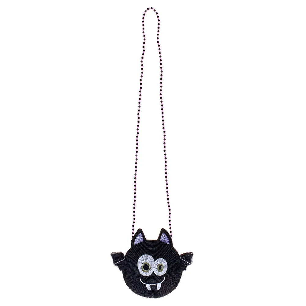 iLLASPARKZ Halloween Bat Beaded Mini Crossbody Bag