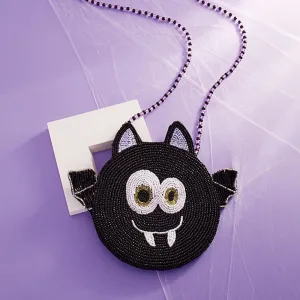 iLLASPARKZ Halloween Bat Beaded Mini Crossbody Bag