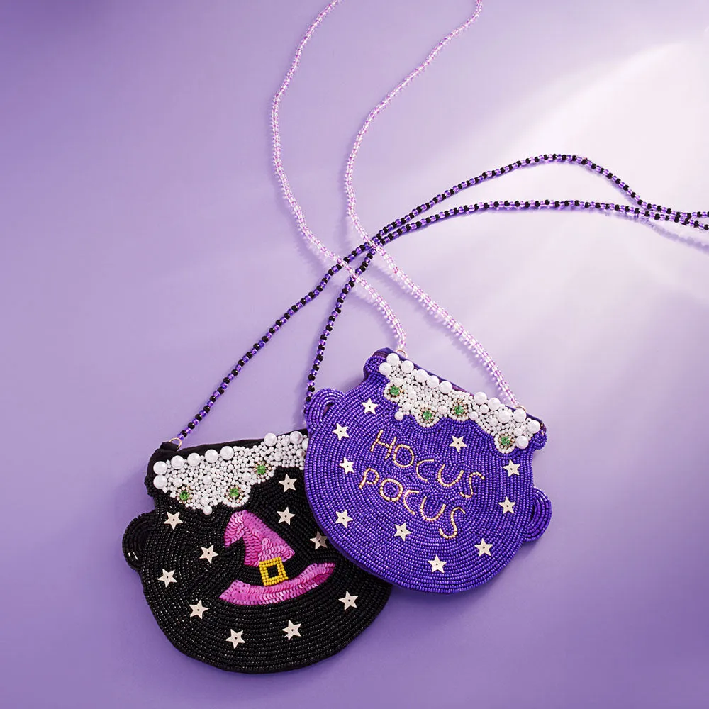 iLLASPARKZ HOCUS POCUS Cauldron Beaded Mini Crossbody Bag