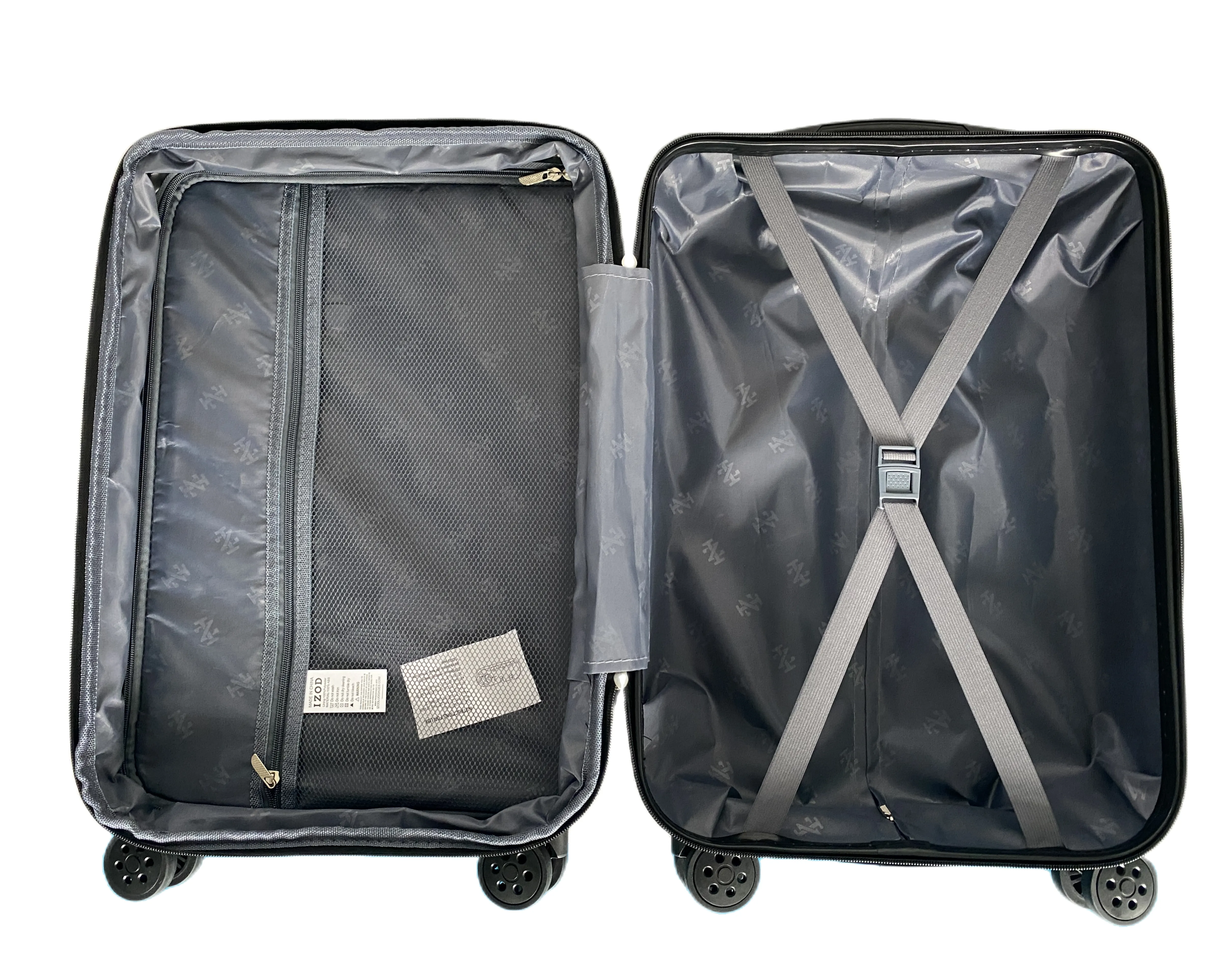 IZOD Skye Expandable ABS Hard shell Lightweight 360 Dual Spinning Wheels Combo Lock 28", 24", 20" 3 Piece Luggage Set