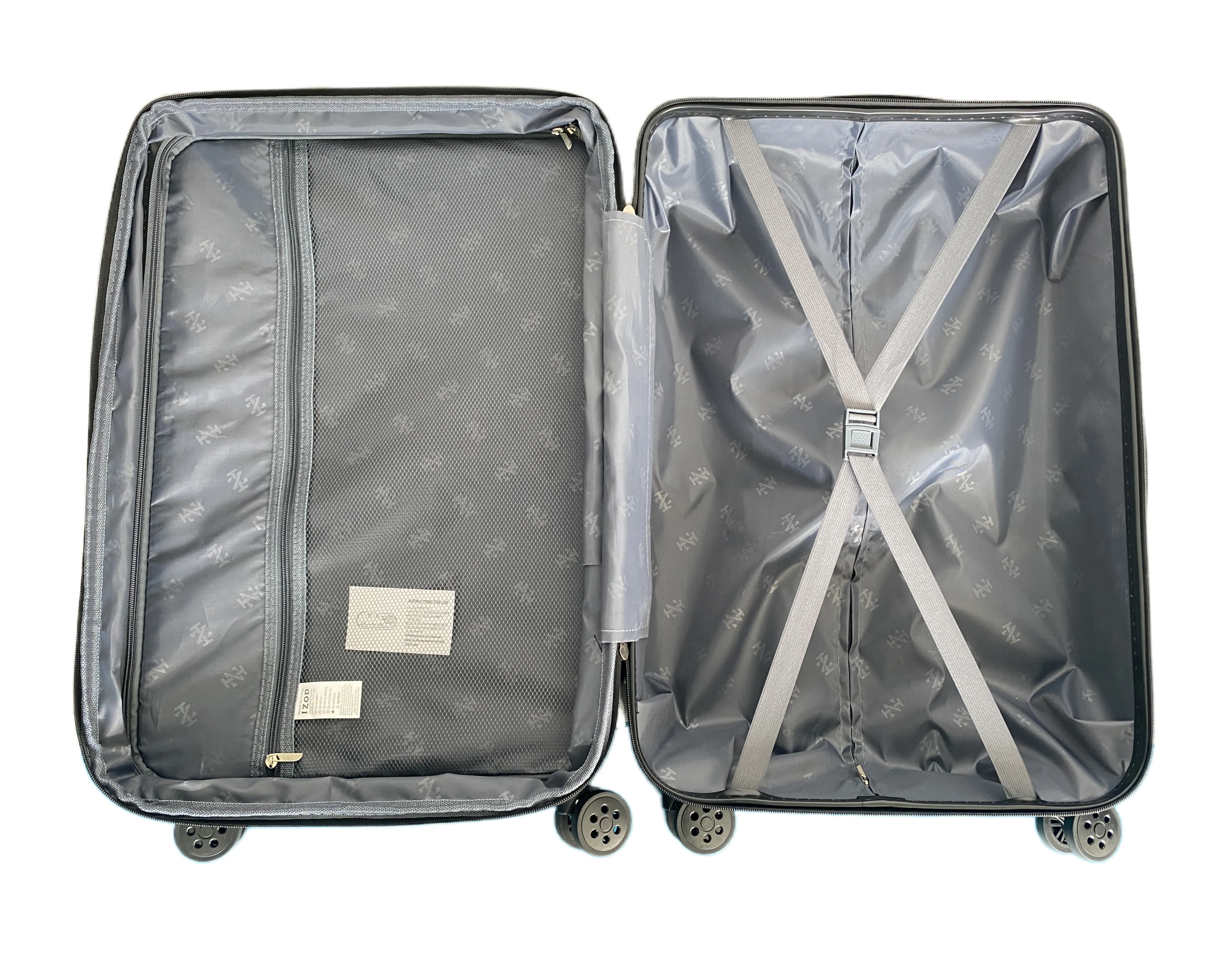 IZOD Skye Expandable ABS Hard shell Lightweight 360 Dual Spinning Wheels Combo Lock 28", 24", 20" 3 Piece Luggage Set