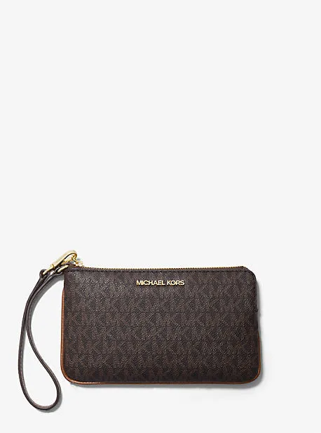 Jet Set Travel Large Logo Wristlet