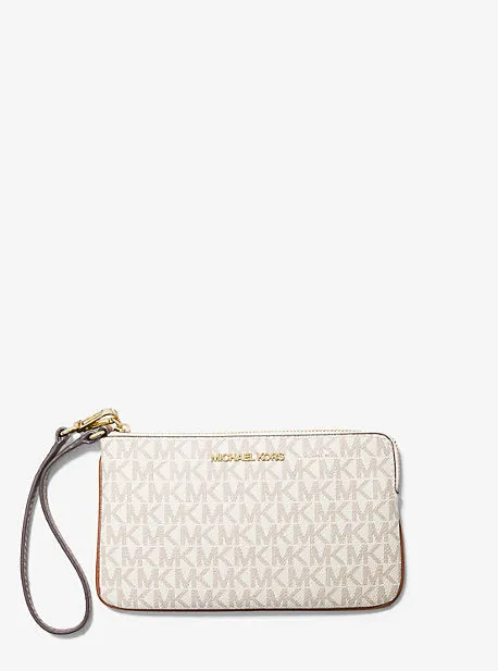 Jet Set Travel Large Logo Wristlet