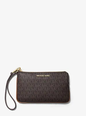 Jet Set Travel Large Logo Wristlet