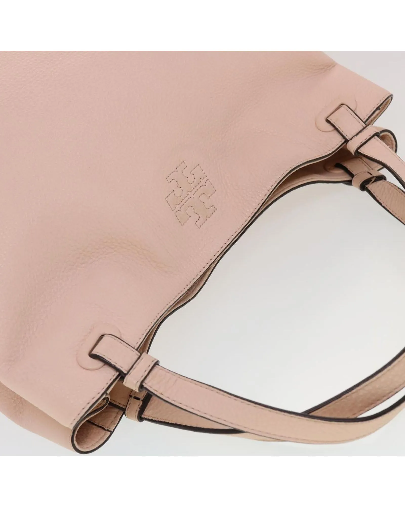 Leather Pink Tote Bag - C Rank