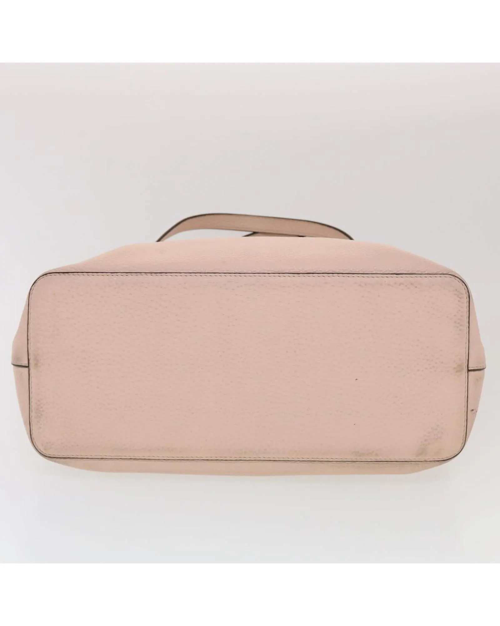 Leather Pink Tote Bag - C Rank
