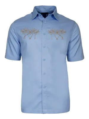 Men's Hawaiian Embroidery Shirt - Palm Road
