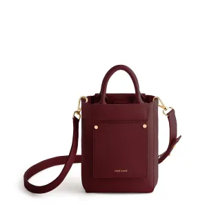 Nicola Mini Tote - Maroon