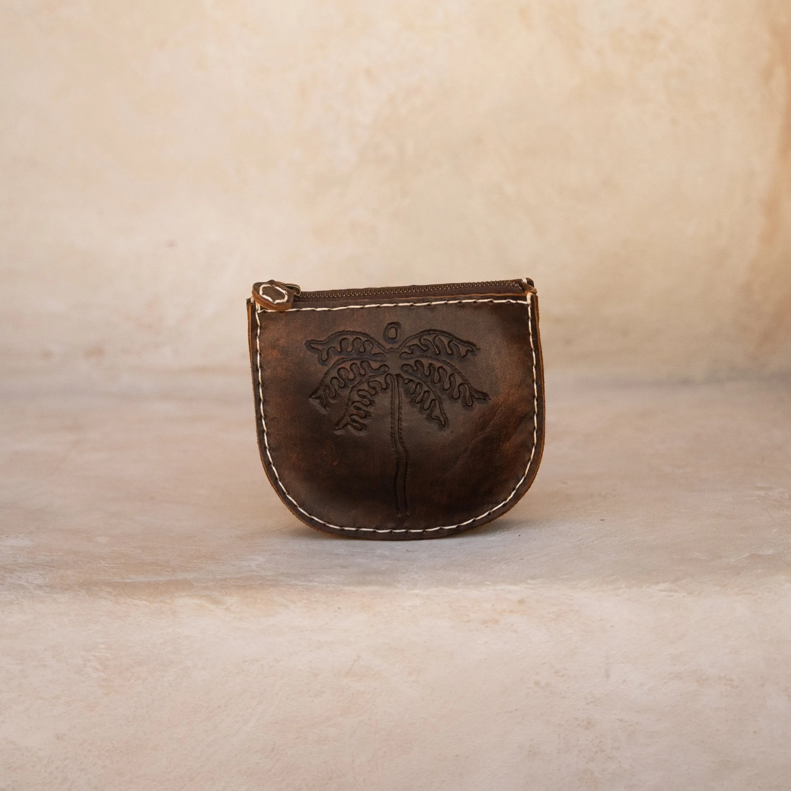 Palms Pouch - Vintage Brown