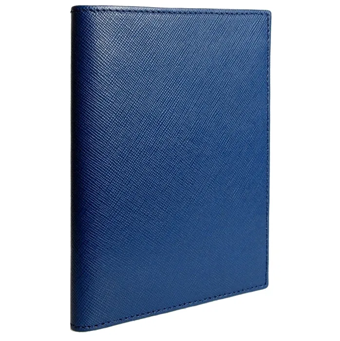 Saffiano Passport Sleeve Blue