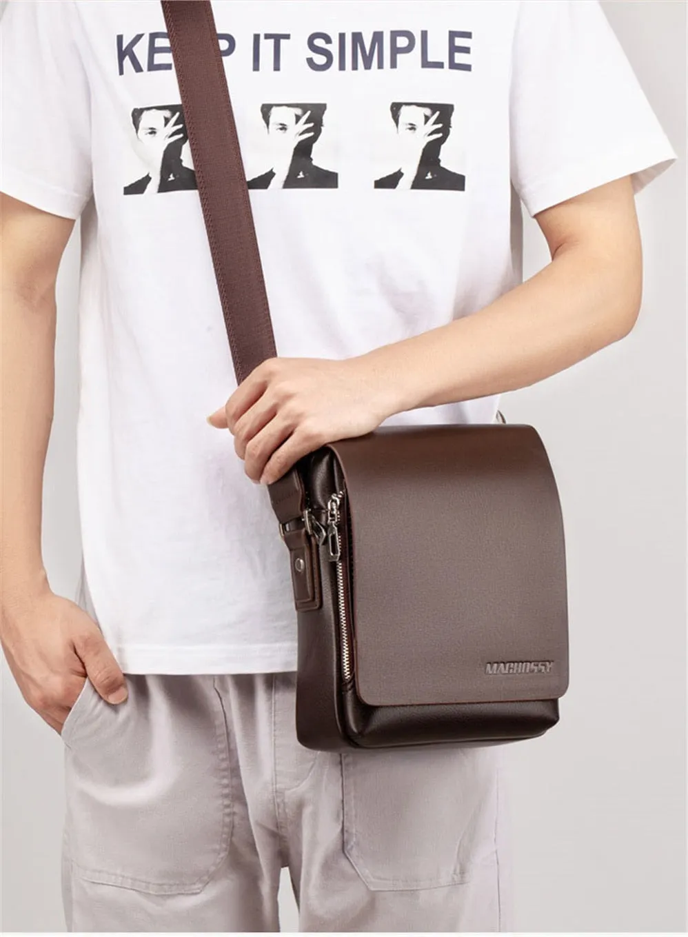 West Louis Men's Crossbody Multi-function Bag