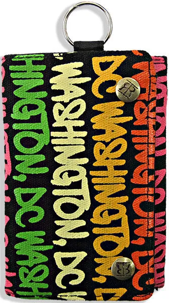 WWDC05 Robin Ruth Wallet Washington DC Black Rainbow