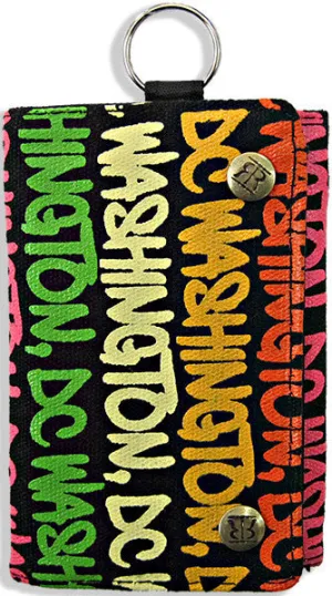 WWDC05 Robin Ruth Wallet Washington DC Black Rainbow