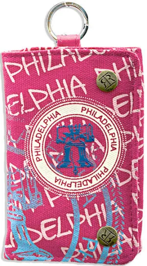 WWPH03 Robin Ruth Wallet Philadelphia Stamp FUCHSIA